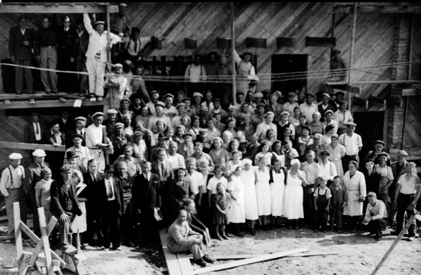 Järjestötalon talkoolaisia 1949 Työväenmuseo Werstas