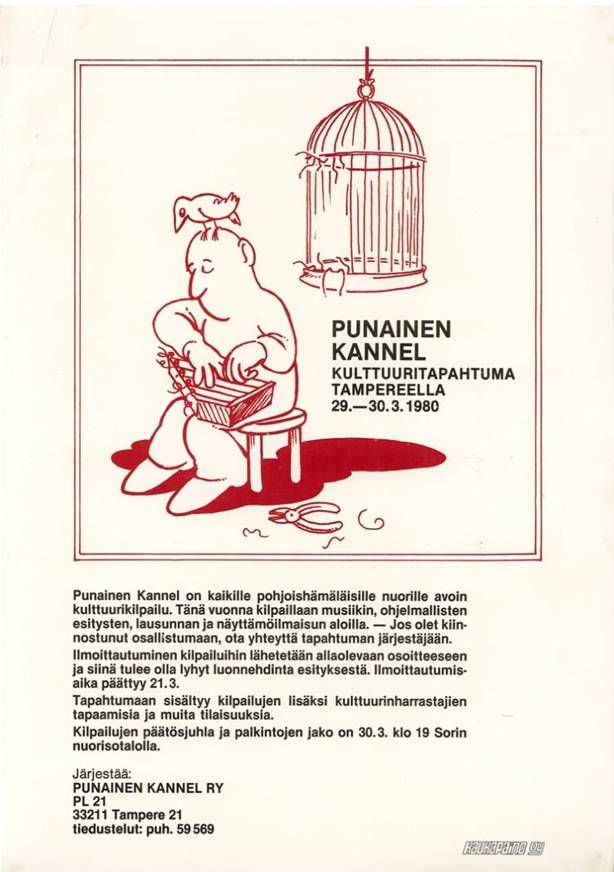 Punainen kannel kulttuuritapahtuma mainos